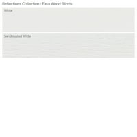 Колекция От Персонализирани Отражения, 2 Безжични Дървени Щори, Бели, 1 8 Ширина 72 Дължина
