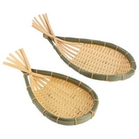 Симулиран ратан тъкана кошница домашен хляб плодове кошница Декоративна кошница