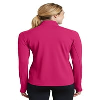 Sport-Tek жени 1 4-цип текстуриран пуловер