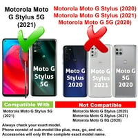 Vibecover Slim Case, съвместим за Motorola Moto G Stylus 5G, Total Guard Fle TPU Cover, Big Fish