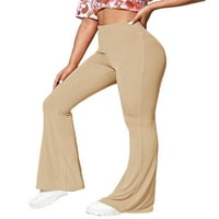 Peyakidsaa Flares дълги панталони за жени с висока талия Bell-Bottom Casual панталони