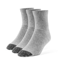 Мъжки памучни допълнително меки четвърт възглавница Чорапи-двойки