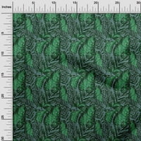 Oneoone памучен флаещ зелена тъкан листа за шиене на двора отпечатани DIY дрехи Шиещи консумативи за шиене