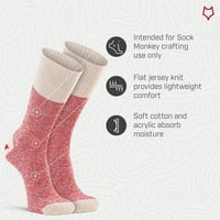 Чорапи с високи маймунски чорапи с червена пета, чифт