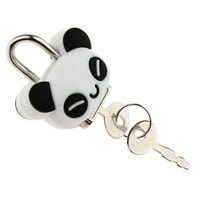 Security Lock Mini Padlock Animal Cute Doll Cartoon Lock с ключ - Панда