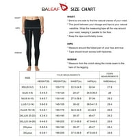 Baleaf Женски руно облицовани зимни гамаши термични йога панталони вътрешен джоб сив ​​размер xxl