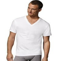 Мъжки ризи на Comfortblend White V-Necks, опаковка