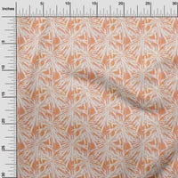 OneOone Silk Tabby Светла праскова тъкан Резюме Флорална тъкан за шиене на отпечатана занаятчийска тъкан край двора