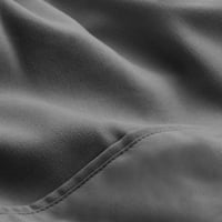 Голо Начало микрофибър 8-парче черно и сиво легло в чанта, разделена кралица