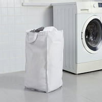 Пералня суприма - бяла рамка с бели чанти за дрехи