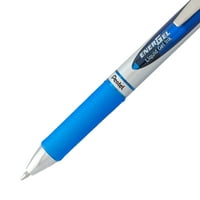 Пентел Енергел РТ гел писалка, метален накрайник, синьо мастило 3-ПК