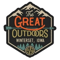 Winterset Iowa страхотният дизайн на външния дизайн винилов стикер