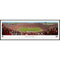 Канзас Сити Чийфс-ярд линия на стадион Ароухед - Блекуей панорами НФЛ Принт със стандартна рамка
