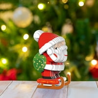 Kayannuo Коледен декор обратно към училищния клирънс 3d хартиени пъзели, DIY Коледна колекция Модел комплекти занаятчийски подаръци