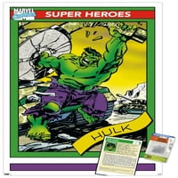 Marvel Trading Cards - Hulk Wall Poster с pushpins, 22.375 34