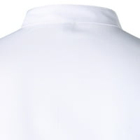 Rovga Mens с къс ръкав редовно прилепване на риза Мода Африка Лятна боха дълъг ръкав Основна блуза годна тънка горна ежедневна