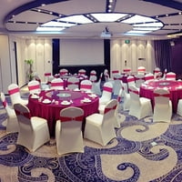 Мусуос стол обхваща чист цвят модерен минималистичен стил разтягане на сватбена декорация на банкетната партия