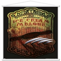 Кошмар на улица „Елм“ - Плакат за стена за сладолед с дървена магнитна рамка, 22.375 34