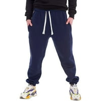 B91XZ панталони за мъже Мъжки есен и зима всички съвпадащи ежедневни плътни цветове, разхлабени панталони за спорт за пазаруване