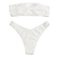 Eashery Bikinis комплекти за жени отпечатват бикини бикини бикини за жени бели среди