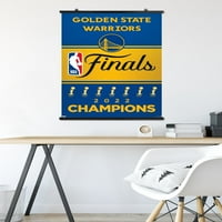 Golden State Warriors - възпоменателен плакат за стена на финалните финали на НБА, 22.375 34