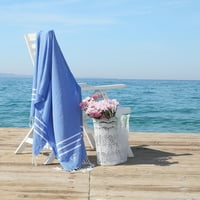 Линум Домашен Текстил Алара Персонализирани Турски Пестемал Плажна Кърпа