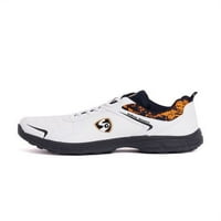 Savage Stud Cricket Shoes- Бял тъмно оранжево