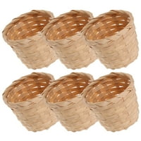 Изтъкана кошница за съхранение бамбук кош До домакин Sundries кошница Цветя контейнер