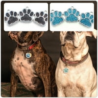 Dog Paw Print Design Charms Diy Pet Tag Charms Diy Key Ring Hanging Decor
