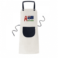 Австралия Национален флаг Червено син модел регулируема лигавица памучен барбекю барбекю кухненски джоб Pinafore