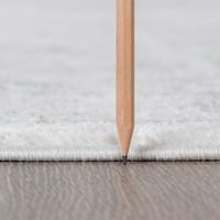 Традиционна зона килим ориенталски бял хол лесен за почистване