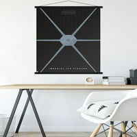 Междузвездни войни: сага-с. Престън минималистичен стенен плакат с дървена магнитна рамка, 22.375 34