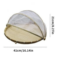 Dragonus бамбук сервиране на хранителна палатка кошница Ръчно тъкани плодови зеленчукови кошници за съхранение на тава