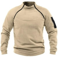 Суитчърс за мъжки моден солиден цвят на открито топло и дишащ горен пуловер