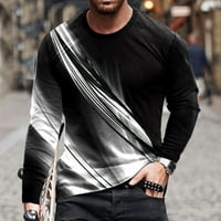 Мъжки ризи за време и Tru, ризи за мъже, мъже ежедневни кръгли шия с къс ръкав пуловер 3D отпечатана тениска