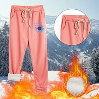 Панталони за жени Зимни писти Панталони облицовани суитчъри джогинг панталони