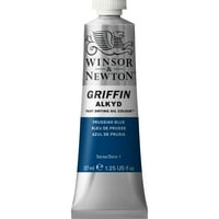 Winsor & Newton Griffin Alkyd Color, 37ml, Prussian Blue